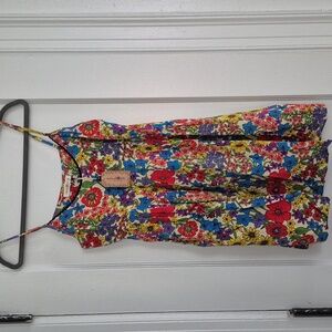 Natural Life Gigi Mini Dress In Multicolored Calico Floral